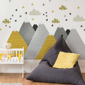 Zidna samoljepljiva naljepnica Ambiance Giant Kid Sticker Scandinavian Mountains Henrika