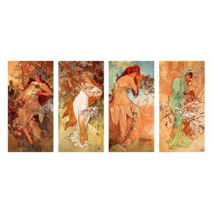 Reprodukcija slike Alfons Mucha - Pory Roku, 80 x 40 cm