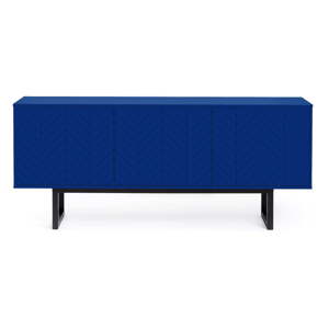 Plava komoda Woodman Camden Herringbone, 175 x 75 cm