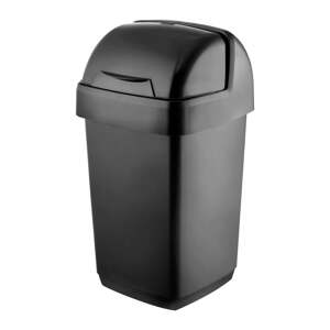 Crni koš za smeće Addis Roll Top, 22,5 x 23 x 42,5 cm