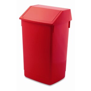 Crvena plastična kanta za smeće za odvojeni otpad 60 l – Addis