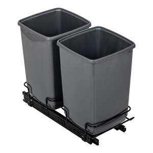 Set od 2 siva koša za smeće Addis In-Cupboard Bin, 10 l