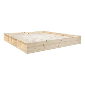 Bračni krevet od borovine s podnicom 180x200 cm Ziggy – Karup Design