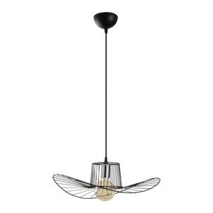 Crna viseća svjetiljka Opviq lights Tel Hat, ø 50 cm