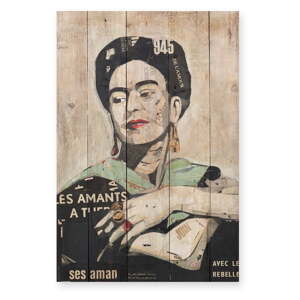 Drveni ukrasni znak 40x60 cm Frida Les Amants – Madre Selva