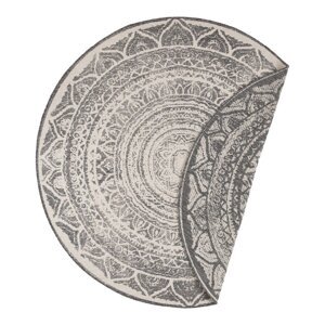 Sivo-krem vanjski tepih NORTHRUGS Siruma, ø 140 cm