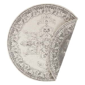 Sivo-krem vanjski tepih NORTHRUGS Borbon, ø 140 cm