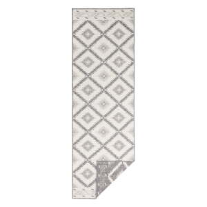 Sivo-krem vanjski tepih NORTHRUGS Malibu, 80 x 350 cm