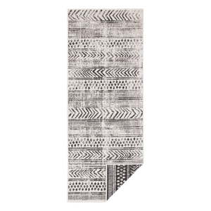 Crno-krem vanjski tepih NORTHRUGS Biri, 80 x 250 cm