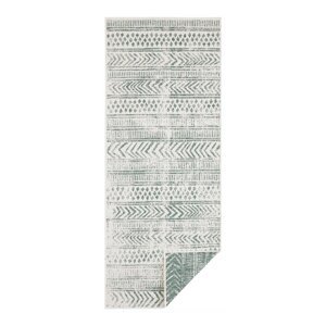 Zeleno-krem vanjski tepih NORTHRUGS Biri, 80 x 250 cm