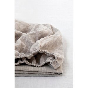 Prirodna lanena plahta s gumicom Linen Tales, 180 x 200 cm