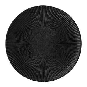 Crni tanjur od kamenine Bloomingville Neri, ø 23 cm