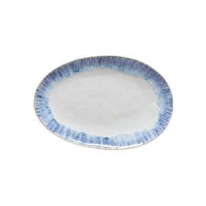 Bijelo-plavi pladanj od kamenine Costa Nova Brisa, dužina 41 cm