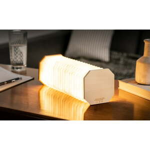 Smeđa/svjetlo smeđa LED stolna lampa s mogućnosti zatamnjivanja (visina 3,5 cm) Accordion – Gingko