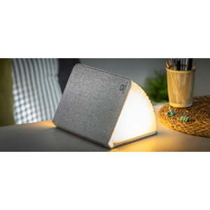 LED stolna lampa s tekstilnim sjenilom (visina 2,5 cm) Booklight – Gingko