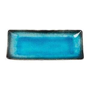 Plavi keramički tanjur za serviranje MIJ Sky, 29 x 12 cm