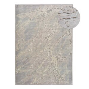 Bež-sivi viskozni tepih Universal Margot Marble, 140 x 200 cm