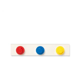 Zidna vješalica u crvenoj, plavoj i žutoj boji LEGO®