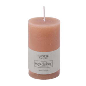 Roza svijeća Rustic candles by Ego dekor Rust, vrijeme gorenja 38 h