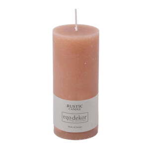 Roza svijeća Rustic candles by Ego dekor Rust, vrijeme gorenja 58 h