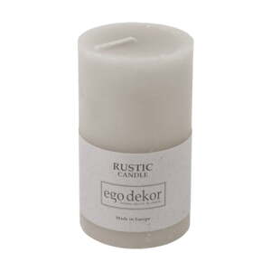 Smeđa svijeća Rustic candles by Ego dekor Rust, vrijeme gorenja 38 h