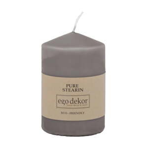 Siva svijeća Eco candles by Ego dekor Top, vrijeme gorenja 25 h