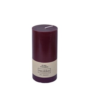 Tamnocrvena svijeća Eco candles by Ego dekor Friendly, vrijeme gorenja 50 h