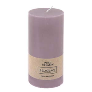 Ljubičasta svijeća Eco candles by Ego dekor Friendly, vrijeme gorenja 50 h