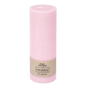 Roza svijeća Eco candles by Ego dekor Friendly, vrijeme gorenja 60 h