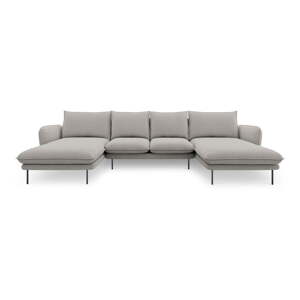 Svijetlosiva sofa u obliku slova U Cosmopolitan Design Beč