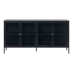 Crna metalna vitrina 170x85 cm Carmel – Unique Furniture