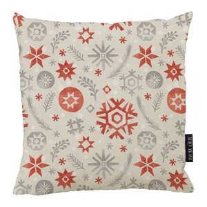 Božićni jastuk s pamučnim oblaganjem Butter Kings Snowflake Frost, 45 x 45 cm