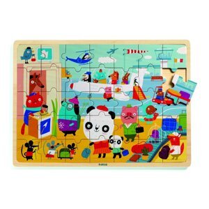 Dječja drvena puzzle zračna luka Djeco