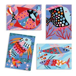 Umjetnički set za pjeskarenje Djeco Rainbow Fish
