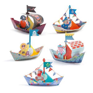 Komplet origami od vodonepropusnog papira s priborom Djeco Boats