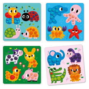 Umjetnički set s plastelinom Djeco Cute Animals