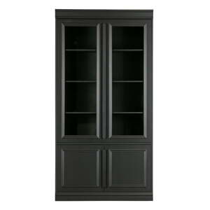 Crna vitrina od masivnog bora 110x215 cm Organize – BePureHome