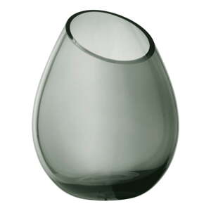 Zelena staklena vaza Blomus Raindrop visina 24 cm