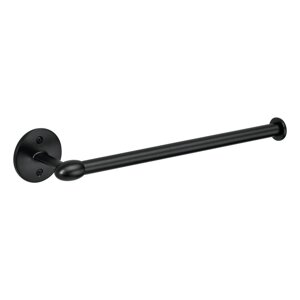 Crni metalni držač za papirnate ručnike iDesign Orbinni, 36 cm