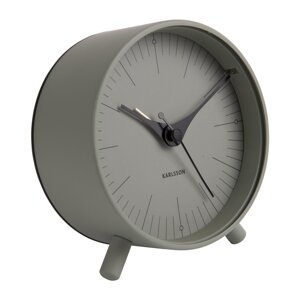 Zelena metalna budilica Karlsson Index, Ø 11 cm