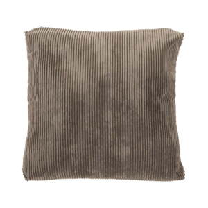 Smeđi ukrasni jastuk Tiseco Home Studio Ribbed, 60 x 60 cm