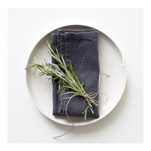 Set od 2 tamnosive lanene salvete Linen Tales