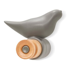 Siva zidna kuka Bonami Essentials Bird