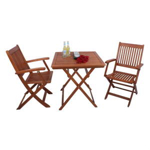 Vrtni blagovaonski set u prirodnoj boji za 2 osobe Seattle – Garden Pleasure