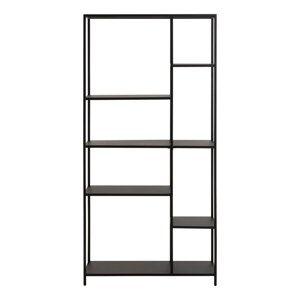 Crna metalna biblioteka 80x165 cm Newcastle – Actona