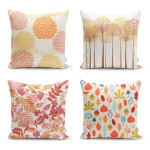 Set od 4 ukrasne jastučnice Minimalist Cushion Covers Autumn Design, 45 x 45 cm