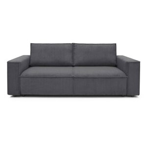 Tamno siva sklopiva sofa od samta 245 cm Nihad – Bobochic Paris