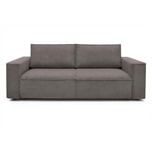 Tamno smeđa sklopiva sofa od samta 245 cm Nihad – Bobochic Paris