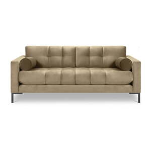 Bež baršunasta sofa Cosmopolitan Design Bali