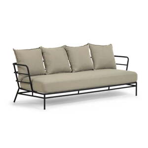 Bež vrtna sofa s metalnom konstrukcijom Kave Home Mareluz